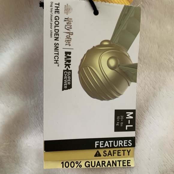 NEW “THE GOLDEN SNITCH” FROM HARRY POTTER COLLECTION BY BARK, SIZE MED/LRG - Picture 6 of 11